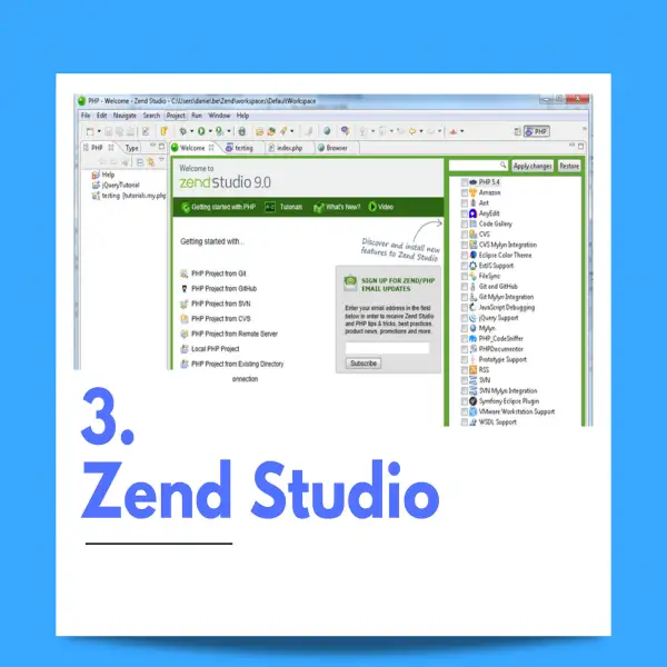 Tải xuống ứng dụng lập trình PHP miễn phí tốc độ cao Zend Studio